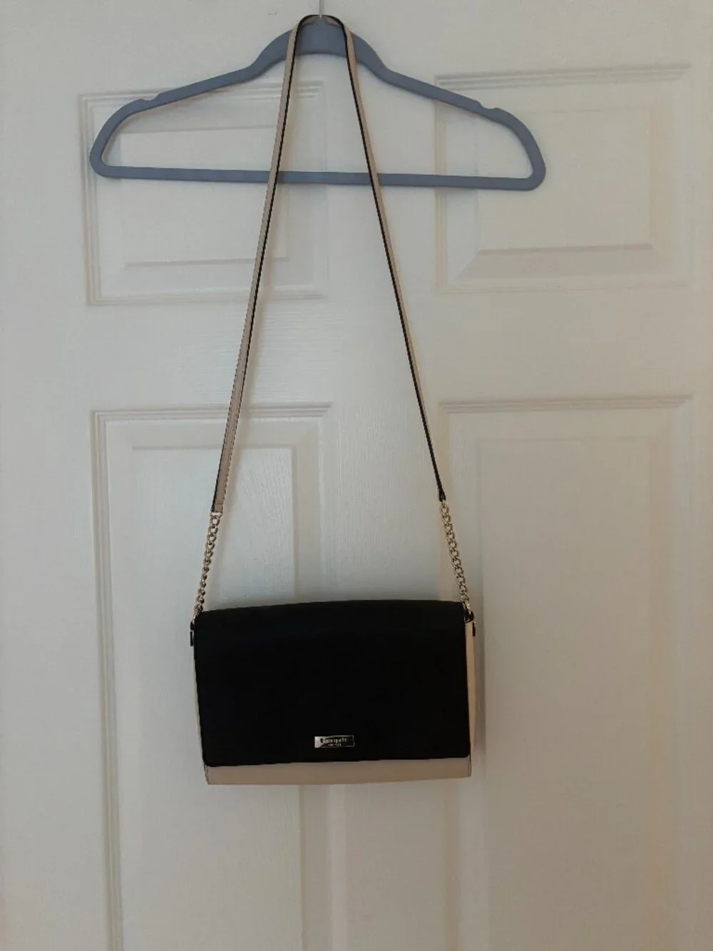 Kate Spade Black Cream Colorblock Crossbody Bag